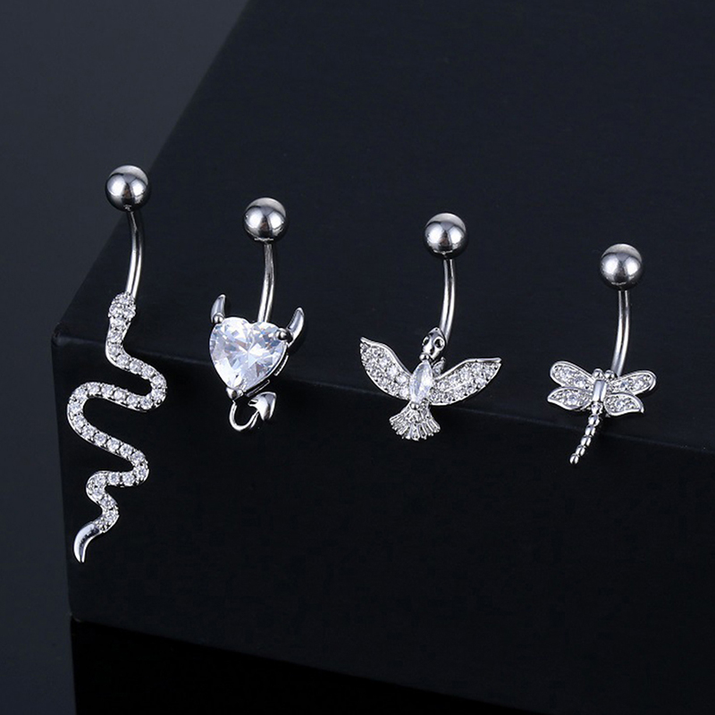 Body Jewelry Belly Button Rings - Anneau de nombril en cristal en