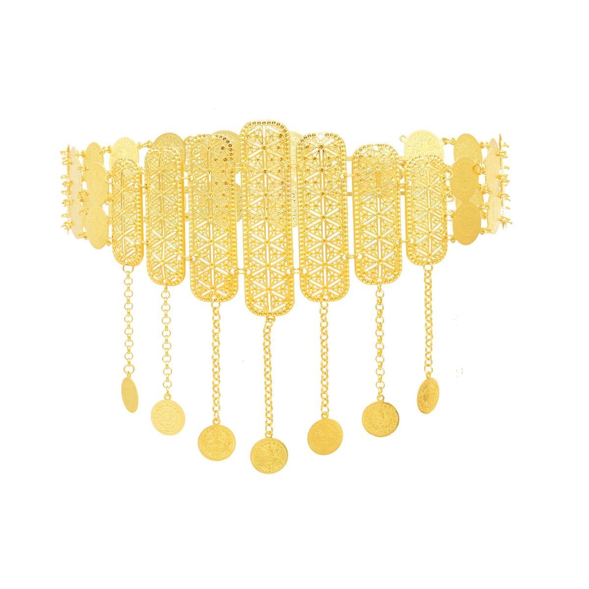 Body Jewelry Dubai - Nouvelle ceinture plaquée or 24 carats
