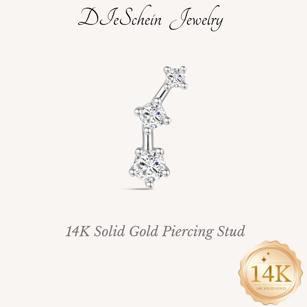 Body Jewelry Flat Back - DIeSchein Clous de piercing en or