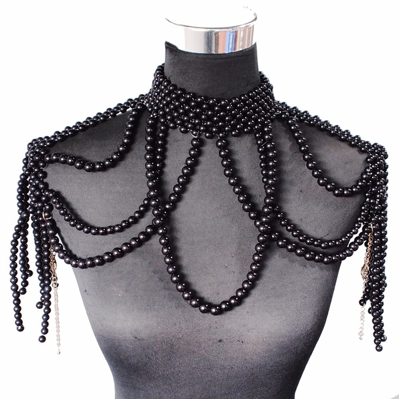 Body Jewelry Brands - Chaîne d'épaule en perles, bijoux à