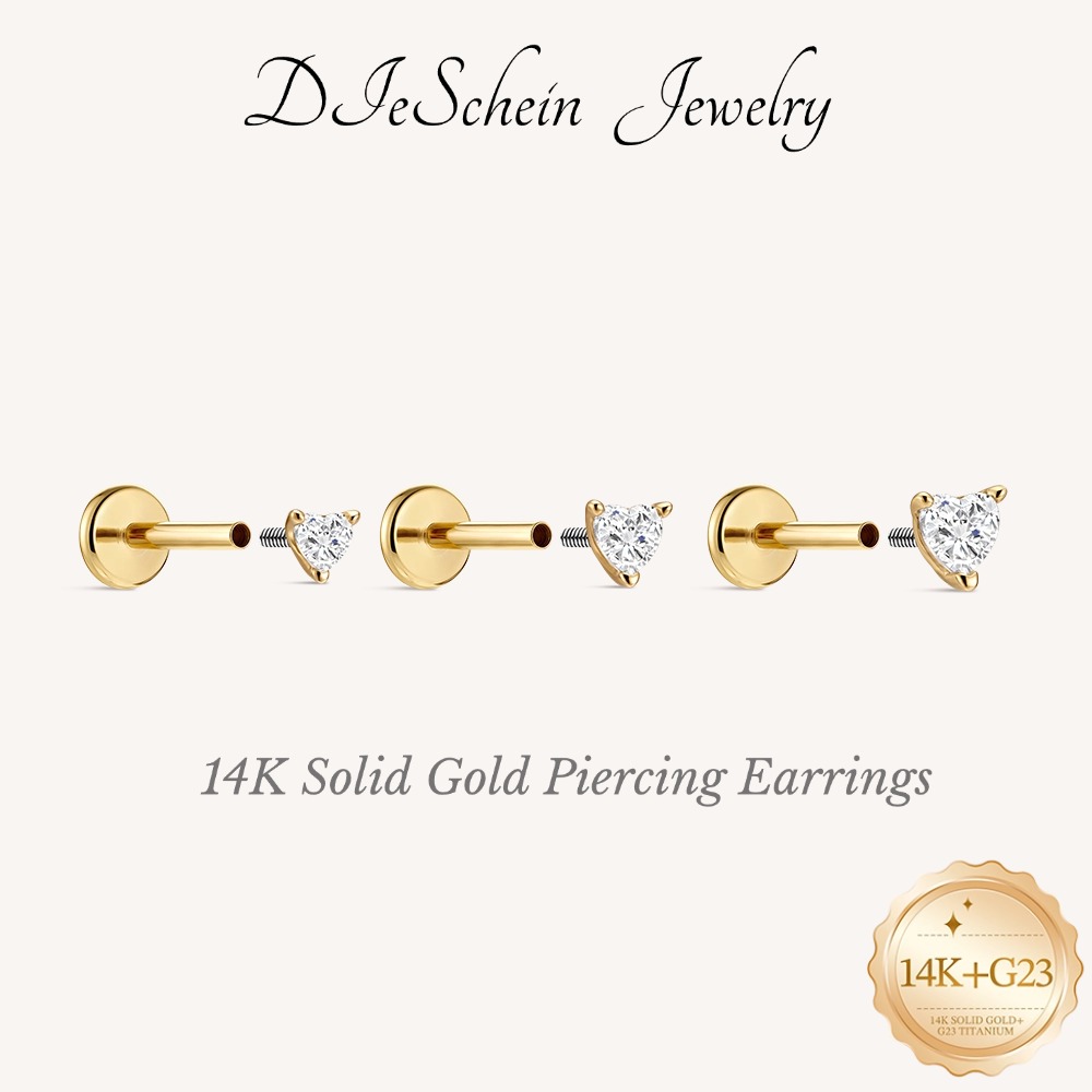 Body Jewelry Flat Back - DIeSchein Boucles d'oreilles à clous en