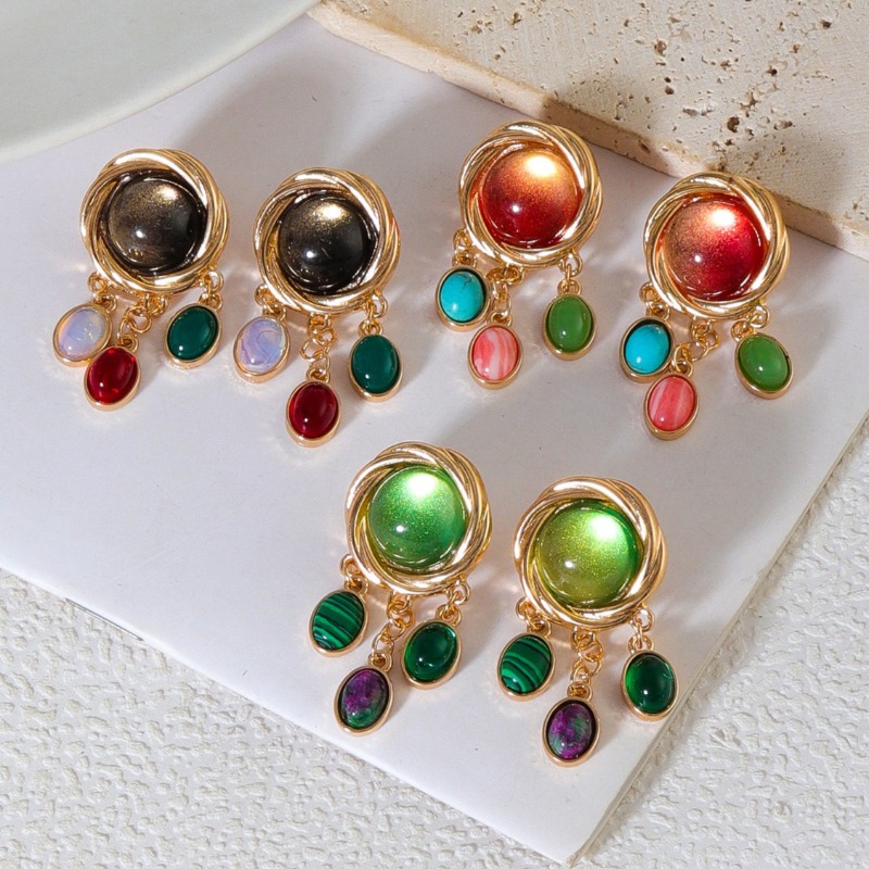 Body Jewelry Brands - Boucles d'oreilles en cristal de verre
