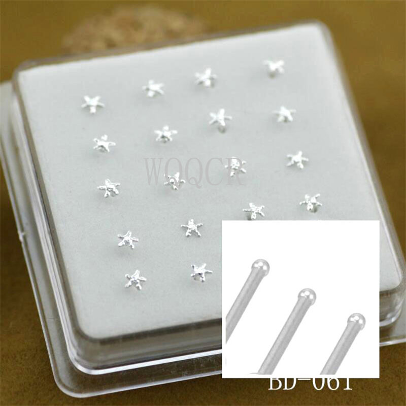 Body Jewelry Jewelry Box - 20 pièces/boîte Clous de nez en