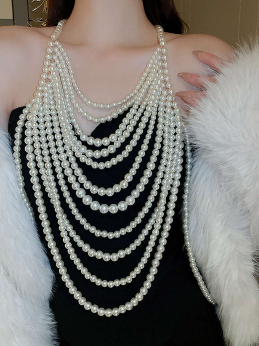Body Jewelry Brands - Collier de perles multicouches sexy, bijoux