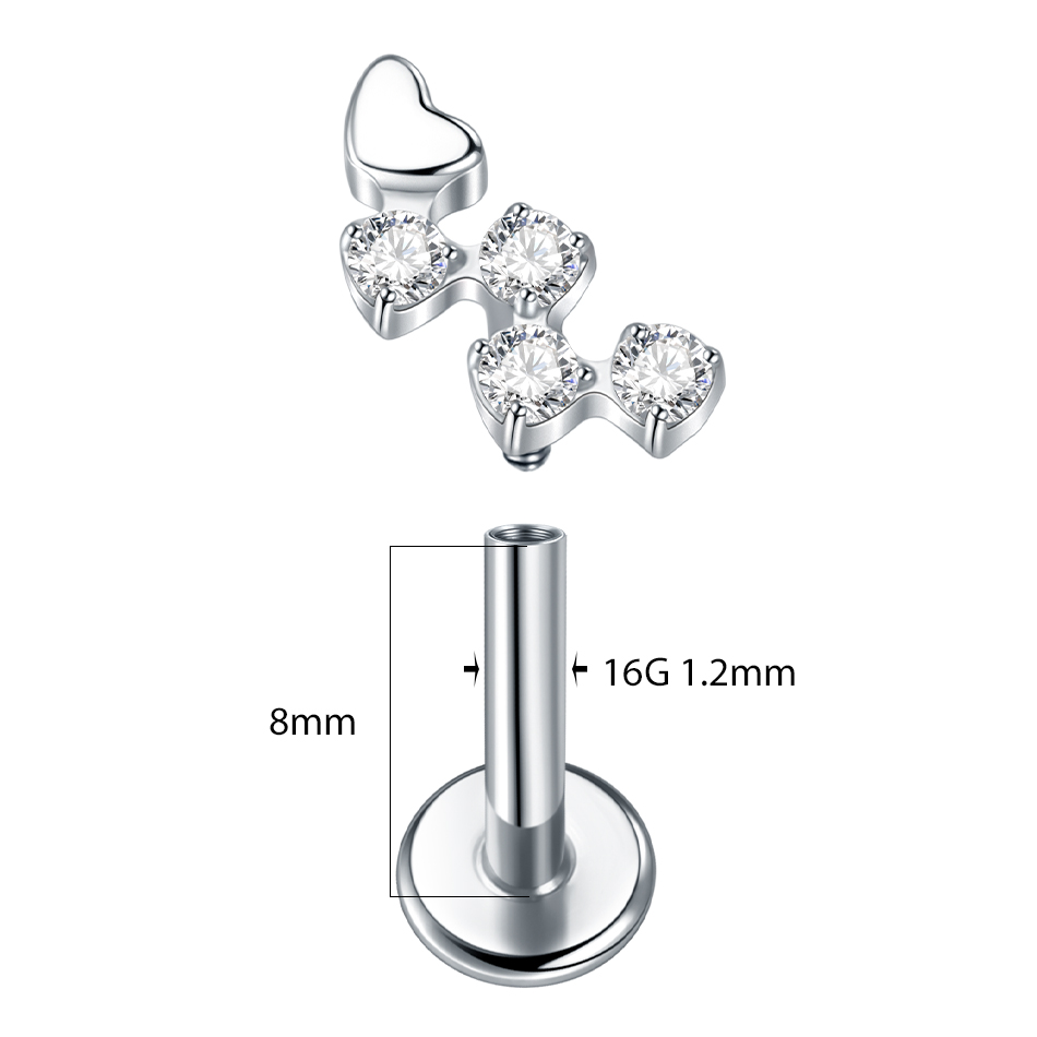 Boucles d'Oreilles en Titane p - Body Jewelry Flat Back avis et prix