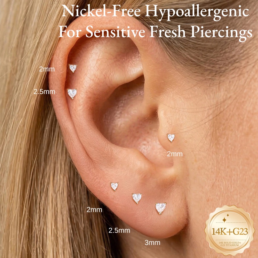 DIeSchein Boucles d'oreilles à - Body Jewelry Flat Back avis et prix