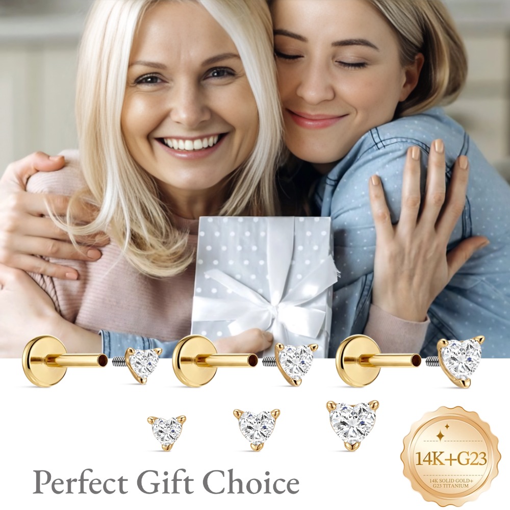 DIeSchein Boucles d'oreilles à - Body Jewelry Flat Back avis et prix