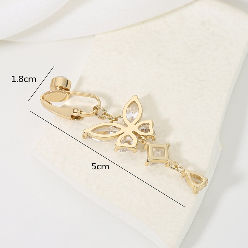 Clip sur nombril anneau papill - Body Jewelry Belly Button Rings avis et prix