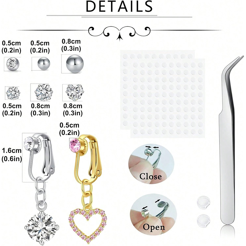 Faux piercing de nombril doré, - Body Jewelry Belly Button Rings avis et prix