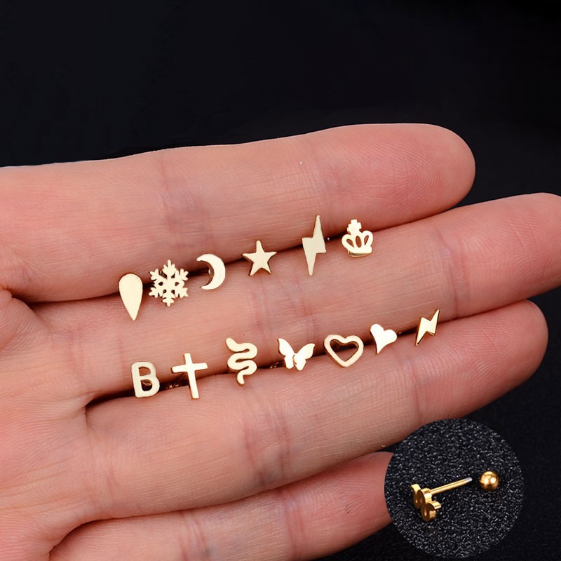 Mini boucles d'oreilles à clou - Body Jewelry Flat Back avis et prix