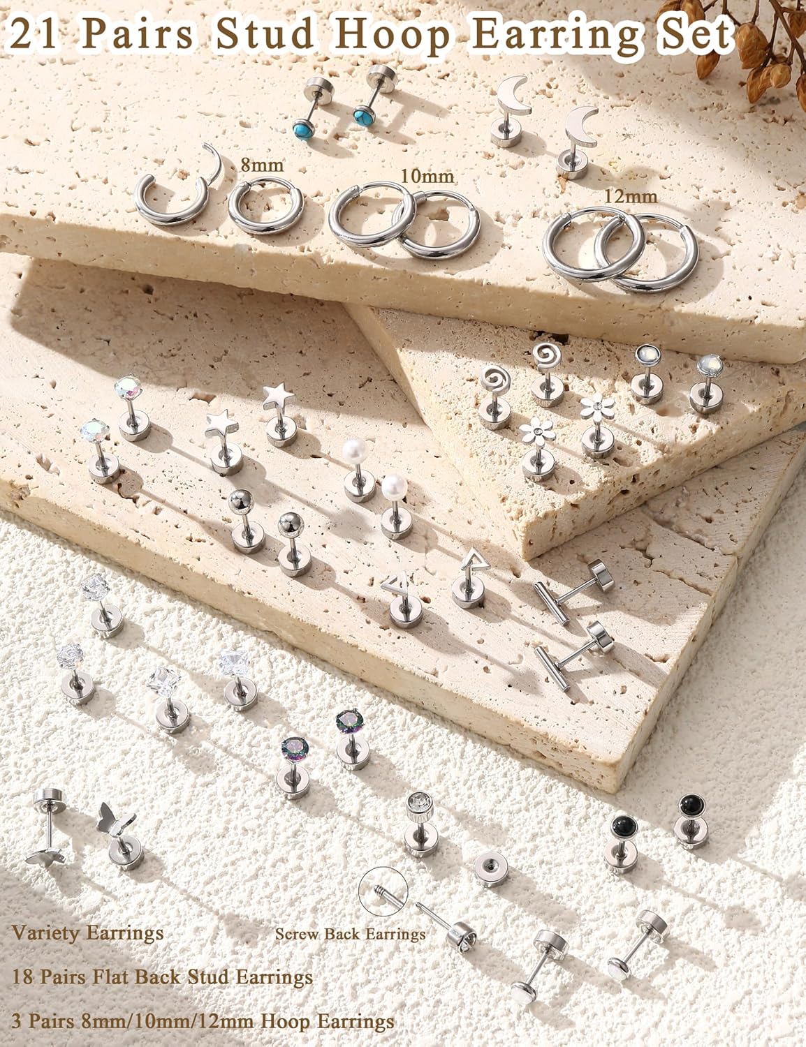 FASACCO 1 paire de boucles d'o - Body Jewelry Flat Back avis et prix